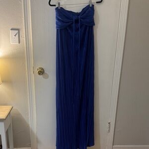 Fashion Nova Royal Blue Ruched Dress